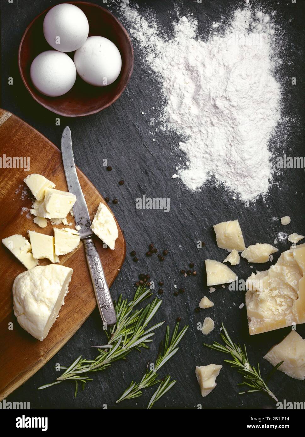 baking cheese cookies recipe photo of empty food background with