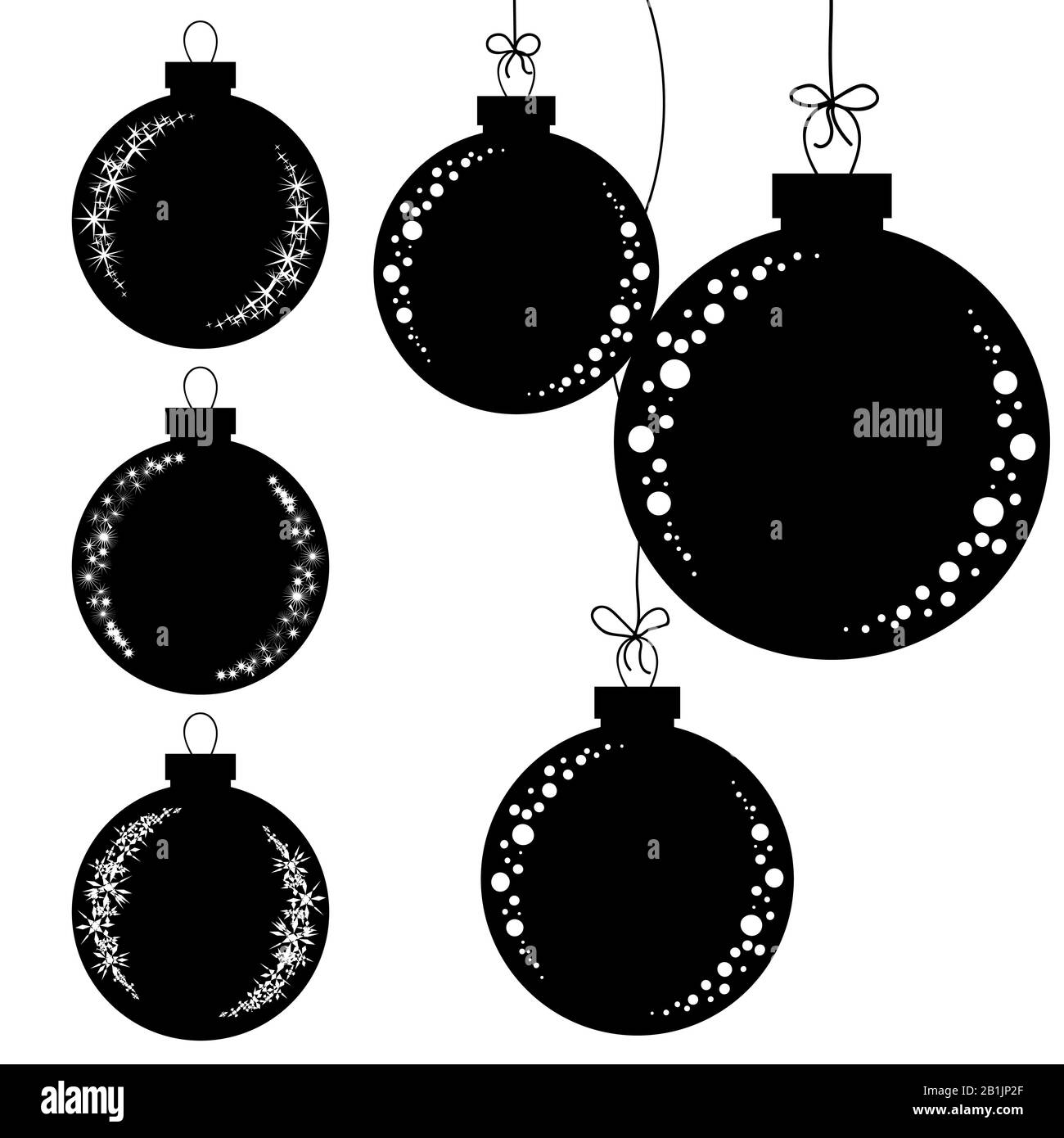 Christmas bauble white background Black and White Stock Photos & Images ...