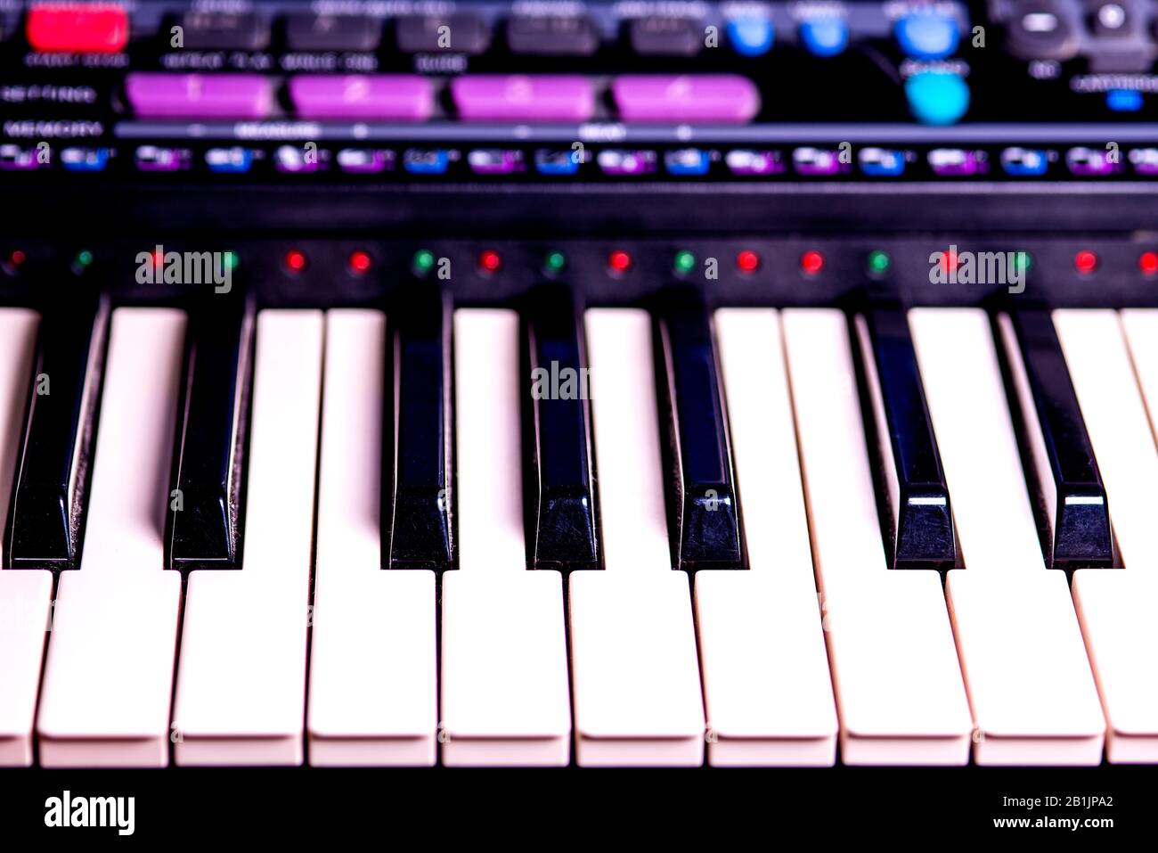 Keyboard Overview Instrument Keyboard, closeup of the instrument Stock Photo - Alamy
