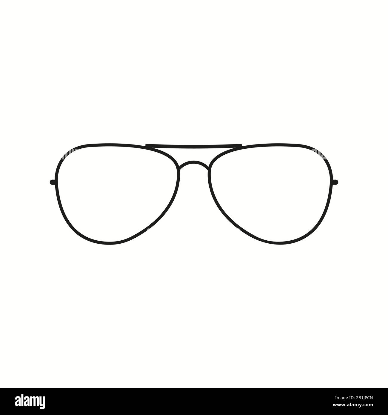 Eyeglasses icon simple vector image Stock Vector Image & Art - Alamy