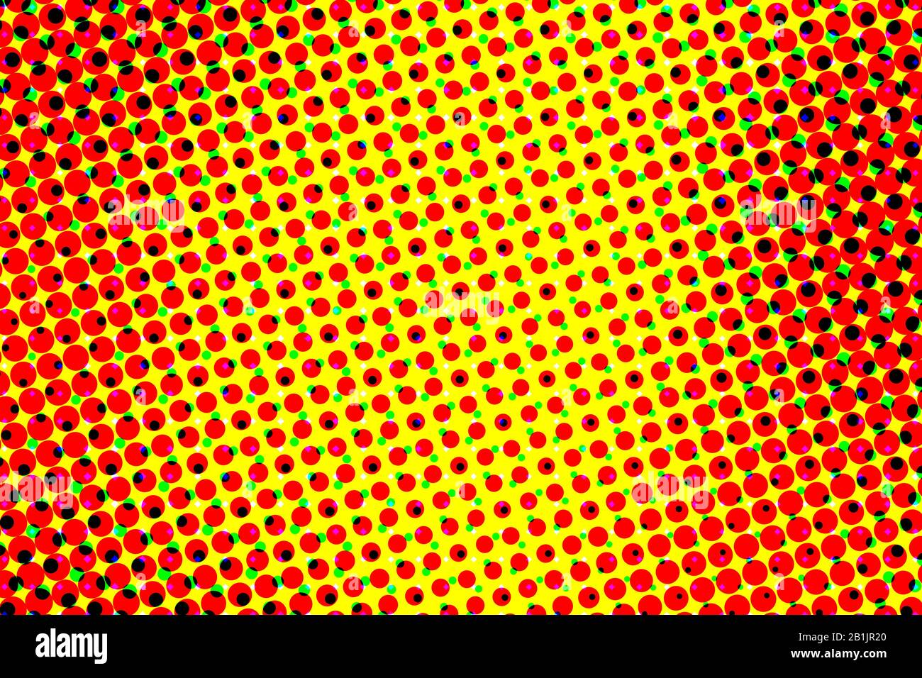 blue white red and yellow halftone pattern. colorful halftone background and texture. illustration. Stock Photo