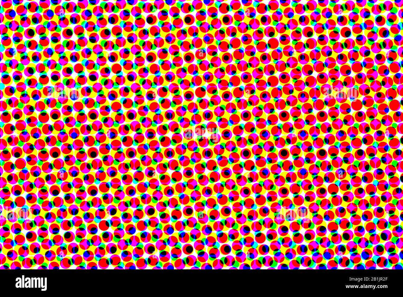 blue white red and yellow halftone pattern. colorful halftone background and texture. illustration. Stock Photo