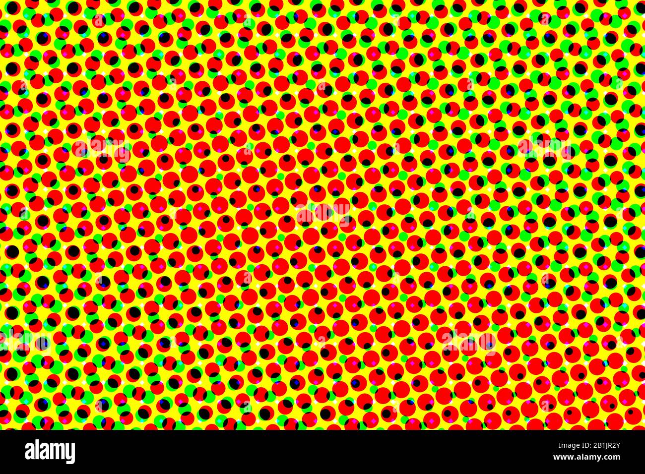 green red and yellow halftone pattern. colorful halftone background and texture. illustration. Stock Photo