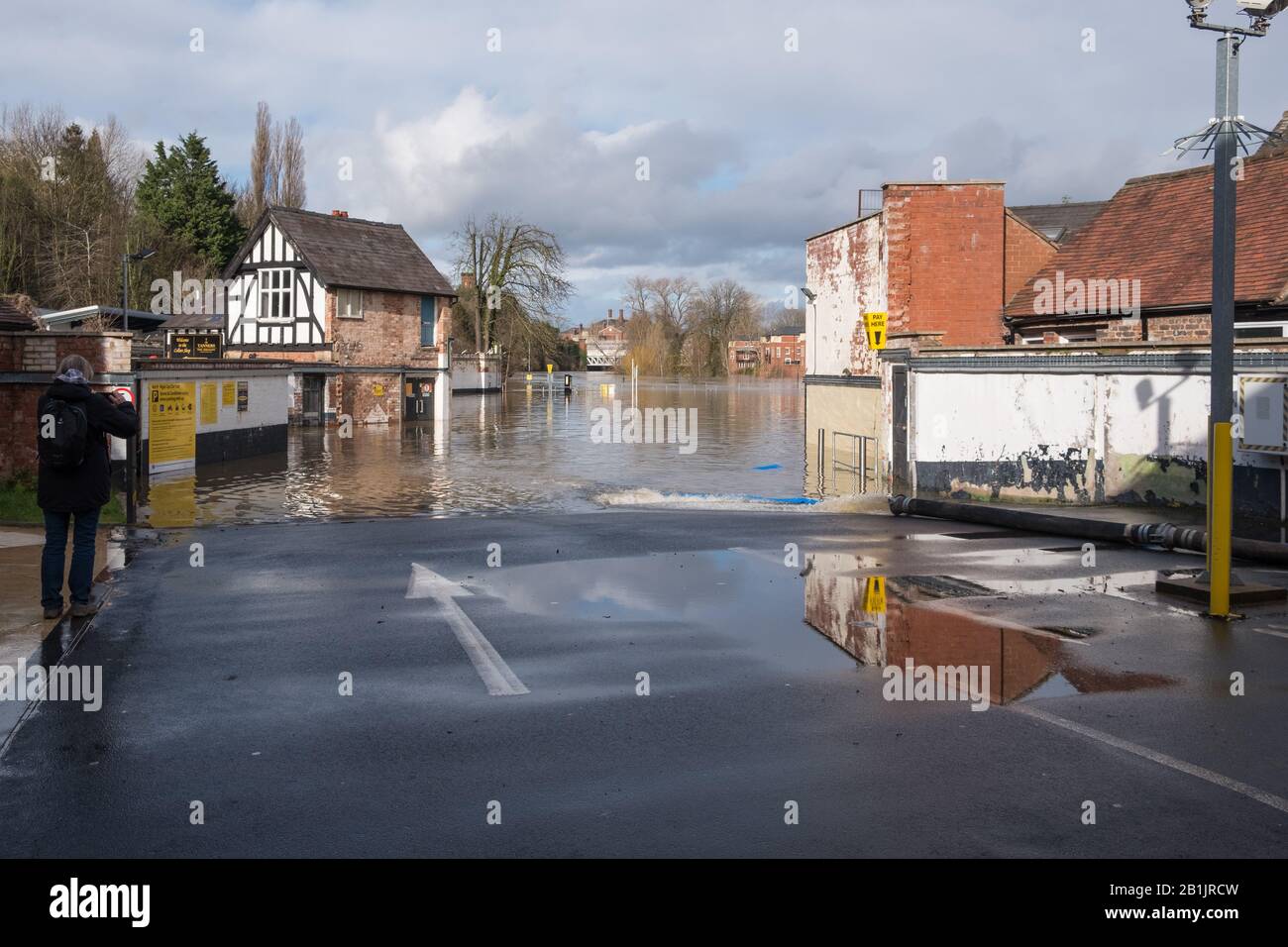 Shrewsbury Flooding February 2020 High Resolution Stock Photography and ...