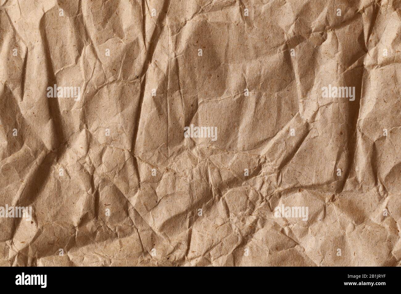 Close-up of brown kraft paper texture background Stock Photo