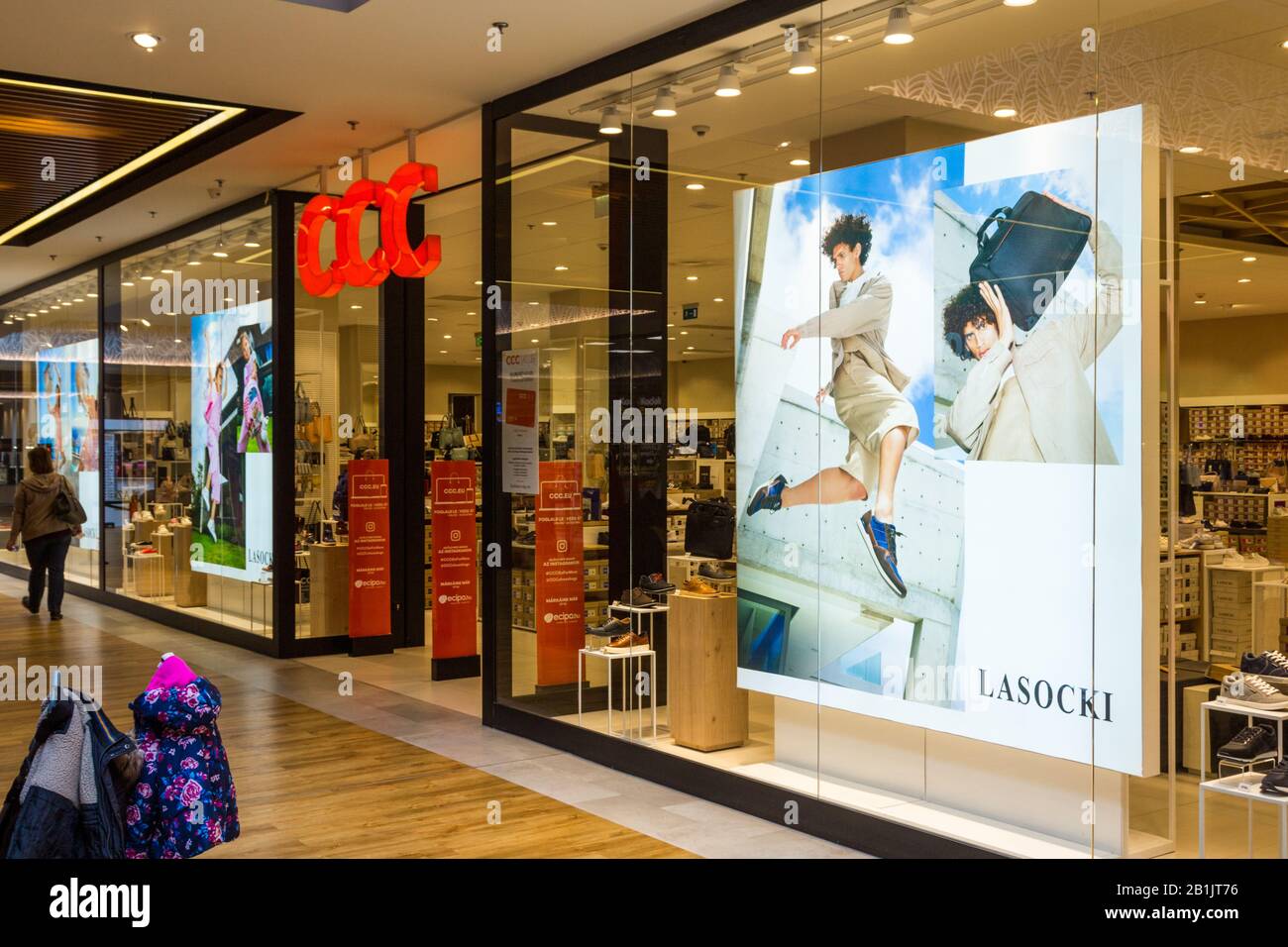 CCC shoes and bags shop front in Sopron Plaza shopping center centre,  Sopron, Hungary Stock Photo - Alamy