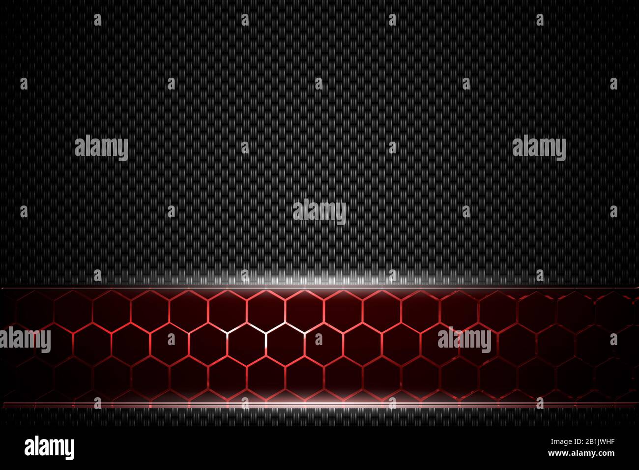 black and red chrome carbon fiber. metal background and texture. 3d