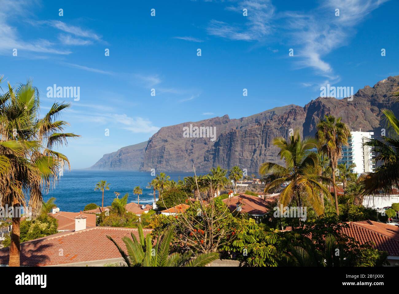 The cliffs at Los Gigantes, Tenerife, Canary Islands, Spain Stock Photo