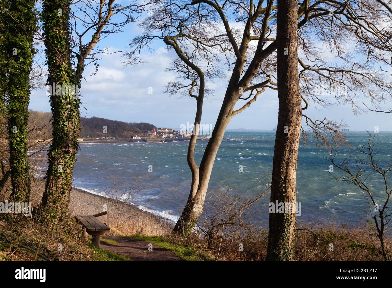 The attractive coastal village of West Wemyss near Kirkcaldy Fife Scotland. Stock Photo