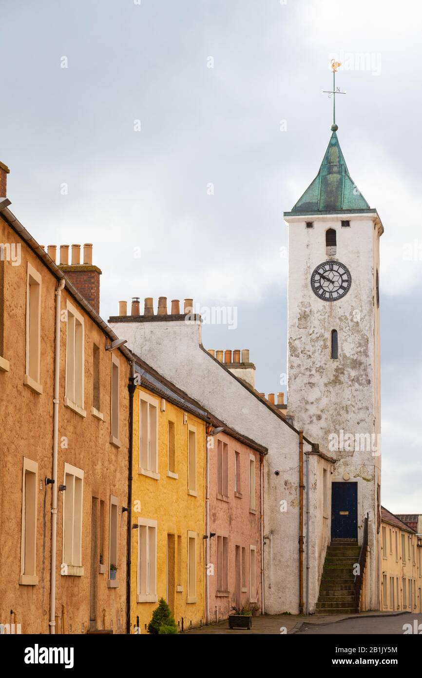 The attractive coastal village of West Wemyss near Kirkcaldy Fife
