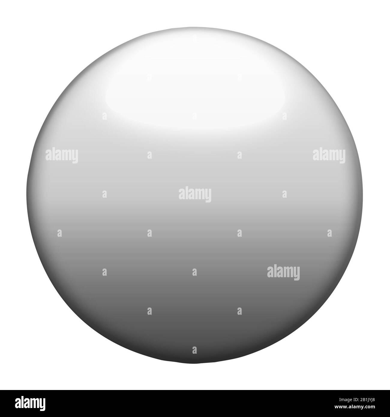 old white and rust metallic ball. isolated with clipping path. 3d illustration. Stock Photo
