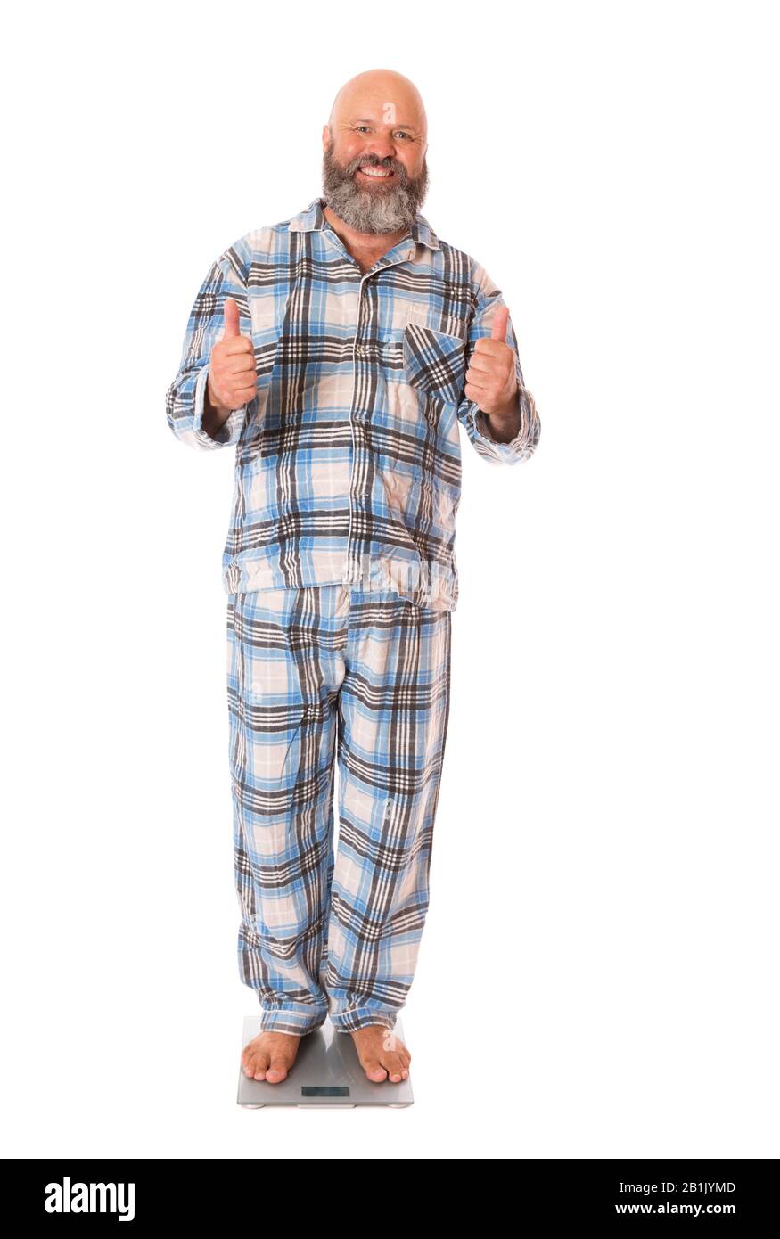 Man pyjamas full length mature hi-res stock photography and images - Alamy