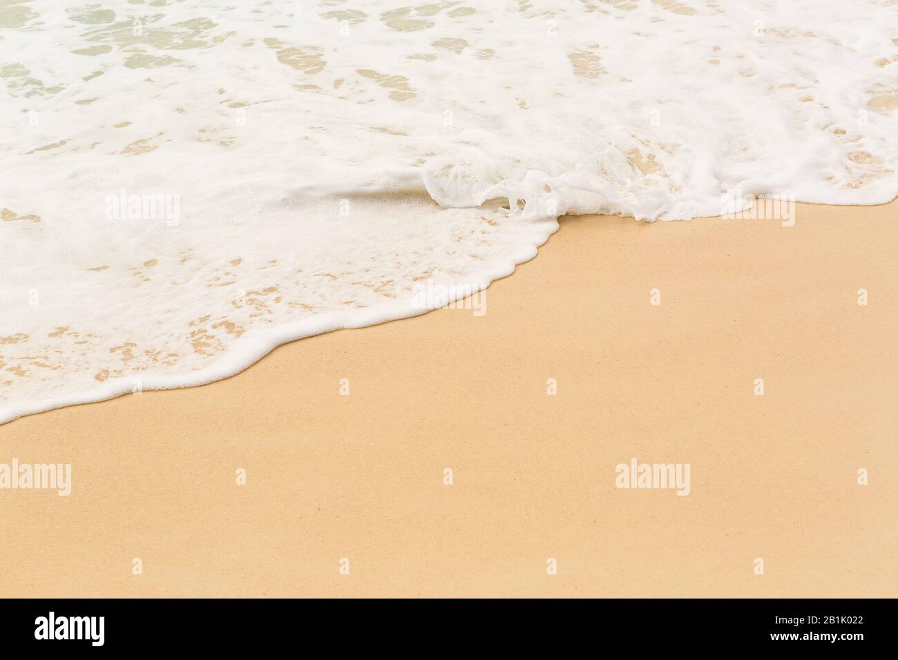 Tropical beach background with soft wave and white sand Stock Photo - Alamy