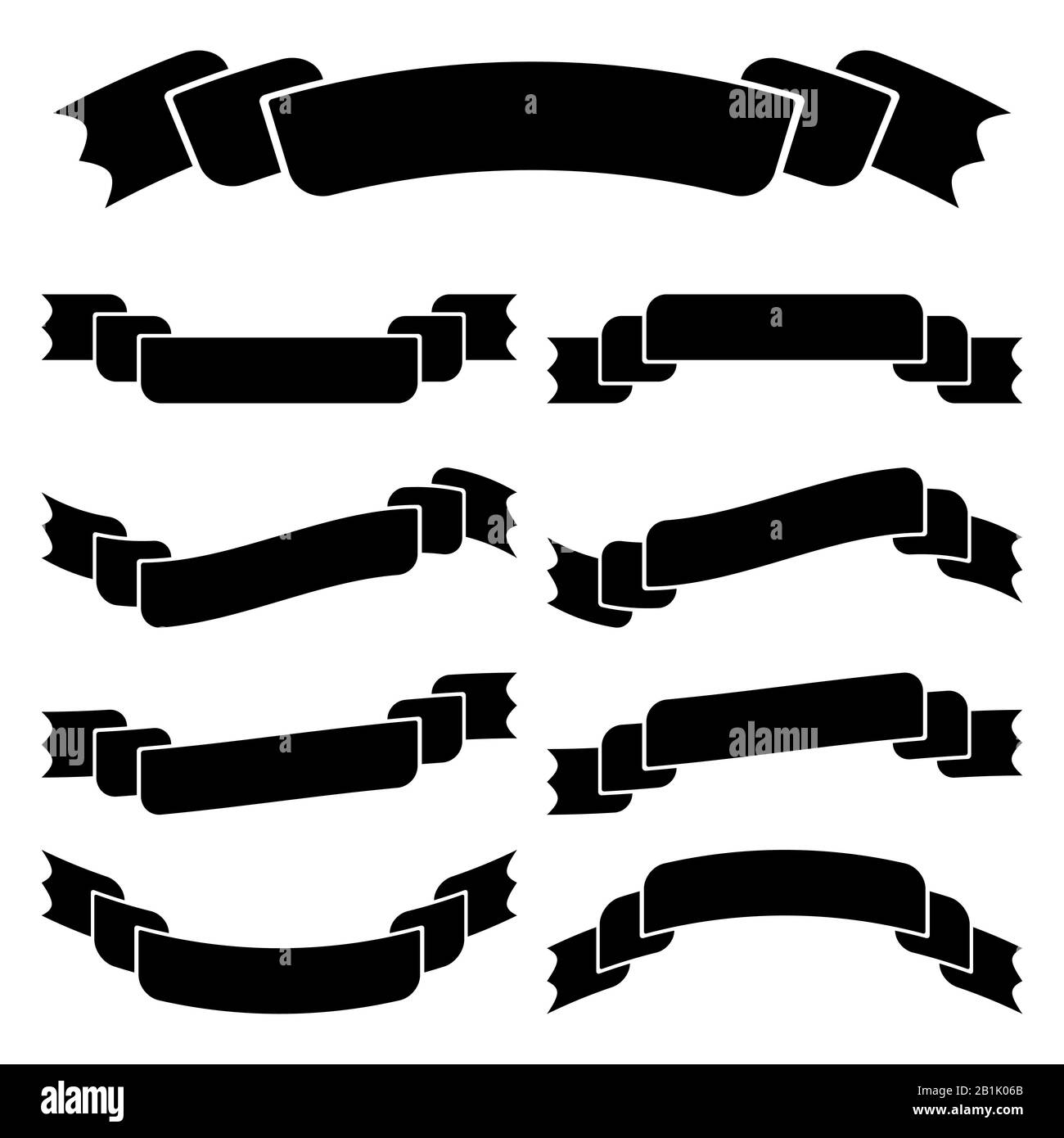 Many ribbons Black and White Stock Photos & Images - Alamy