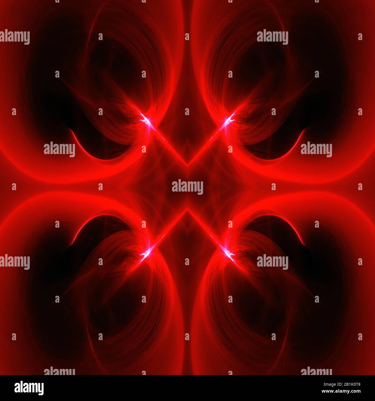 red circular wave glow. kaleidoscope lighting effect. abstract background for your business. Stock Photo