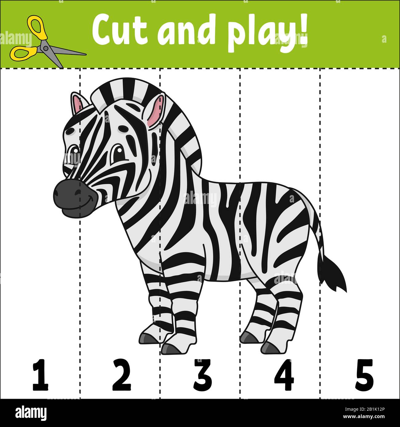 zebra puzzle high resolution stock photography and images alamy