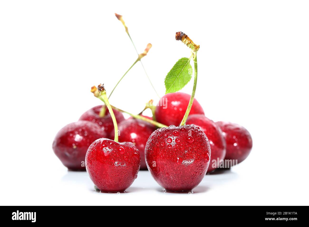 Cherries isolated on white background Stock Photo