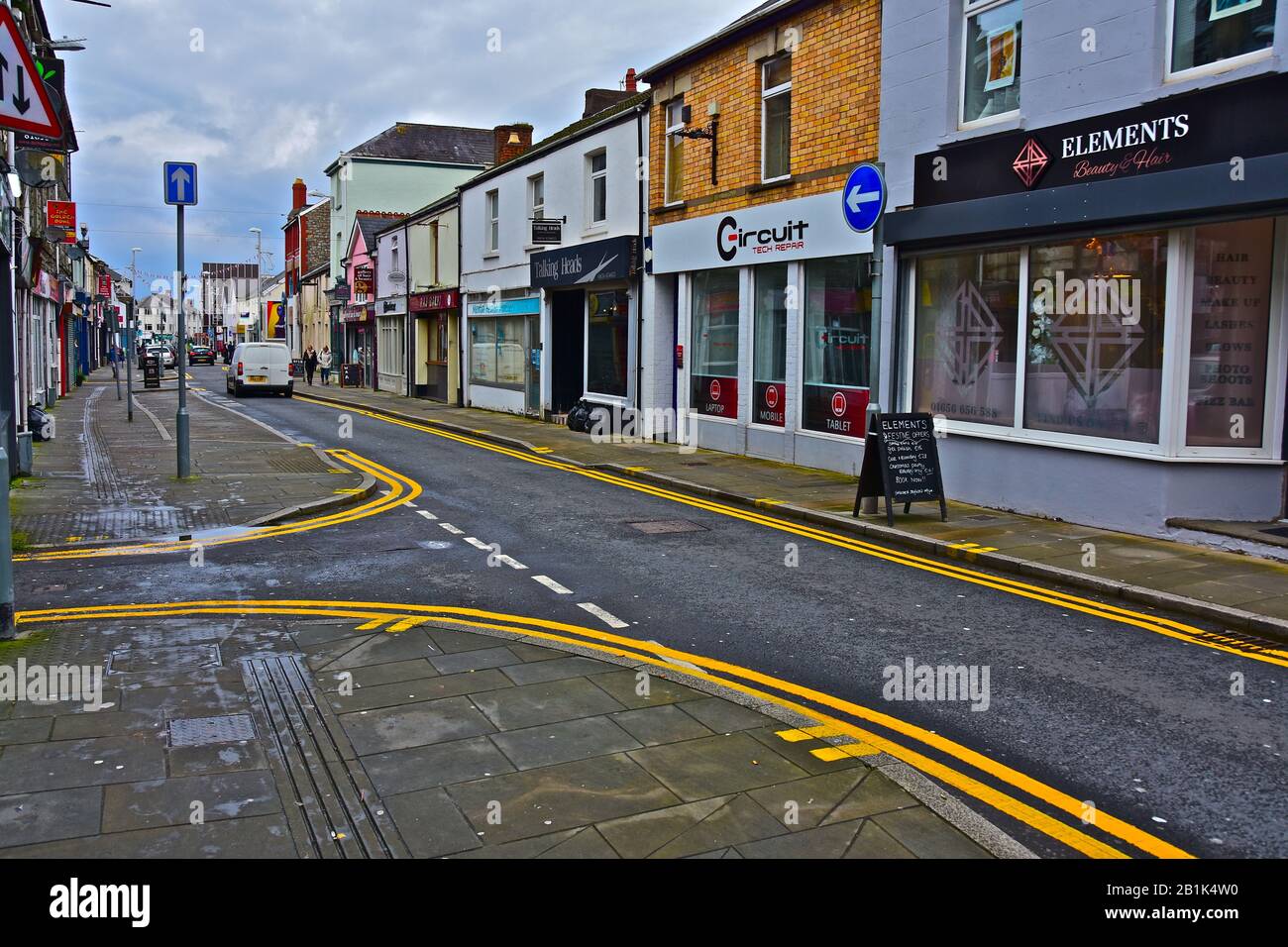 A view of along Nolton Street, Bridgend featuring just some of the