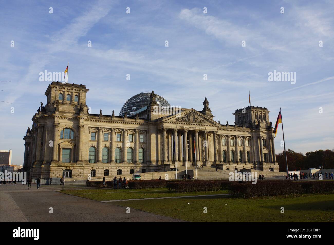 Reichstagsgebäude - Sitz des deutschen Bundestages, Berlin, Deutschland Stock Photo