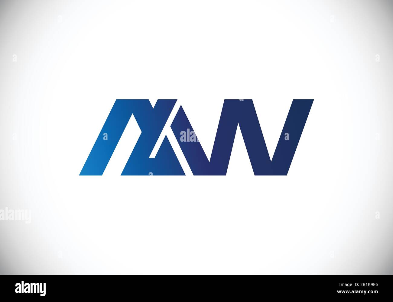 A W Initial letter logo design, Creative Modern Letters Vector Icon ...