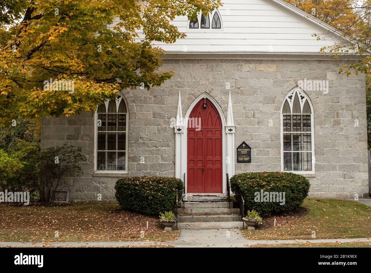 Found in historic Hopkinton Village, New Hampshire. St Andrews Episcopal Church. Hopkinton's