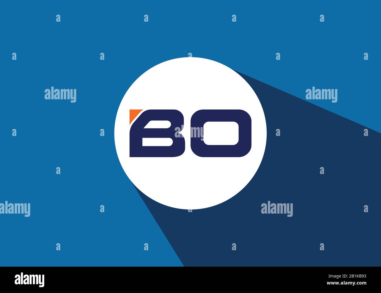 B O Initial letter logo design, Creative Modern Letters Vector Icon ...