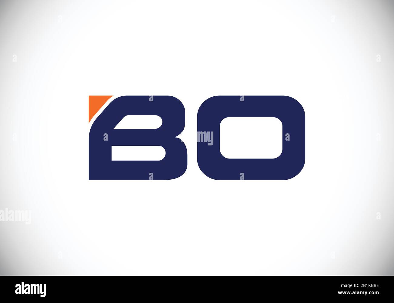 B O Initial letter logo design, Creative Modern Letters Vector Icon ...