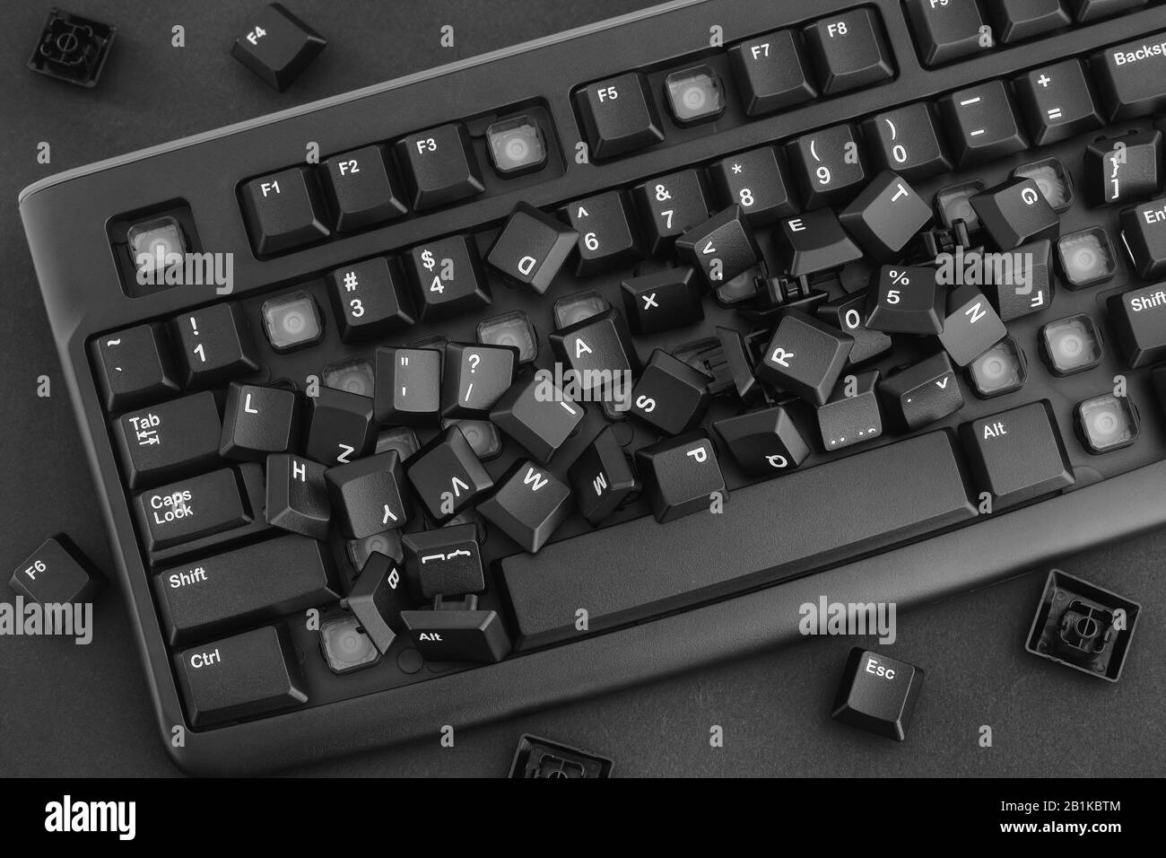Broken computer keyboard keys hires stock photography and images Alamy