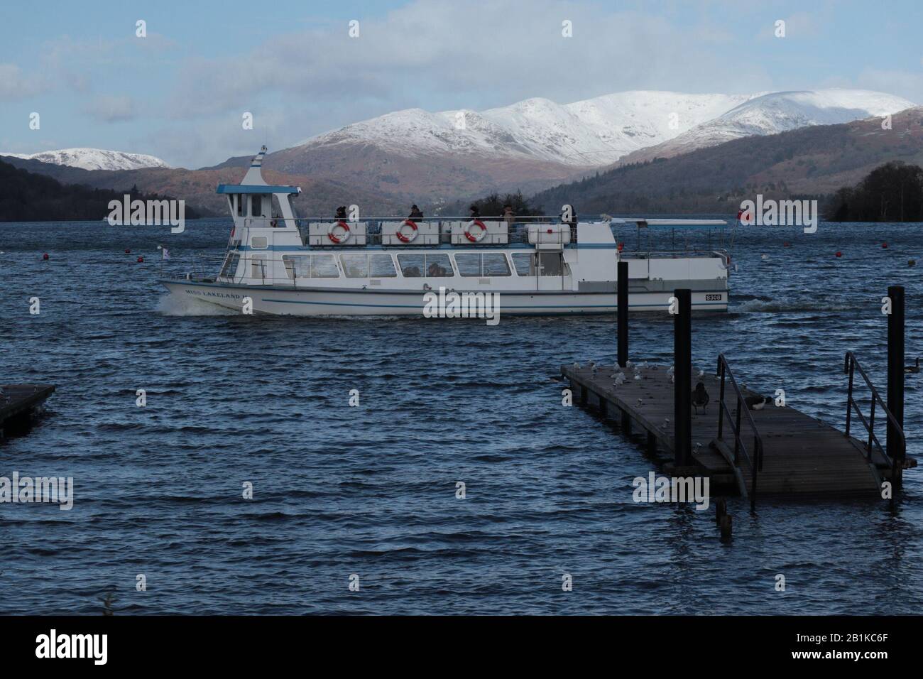 BownessonWindermere Cumbria, United Kingdom. 26th Feb, 2020. Rainfall