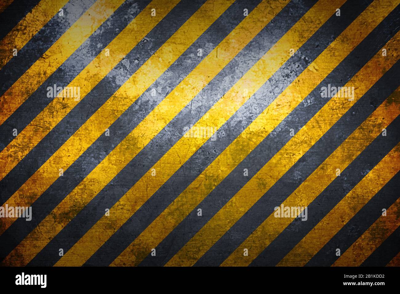 Warning Sign Banner Yellow And Black On Metal Plate Background And Texture Illustration Design Stock Photo Alamy
