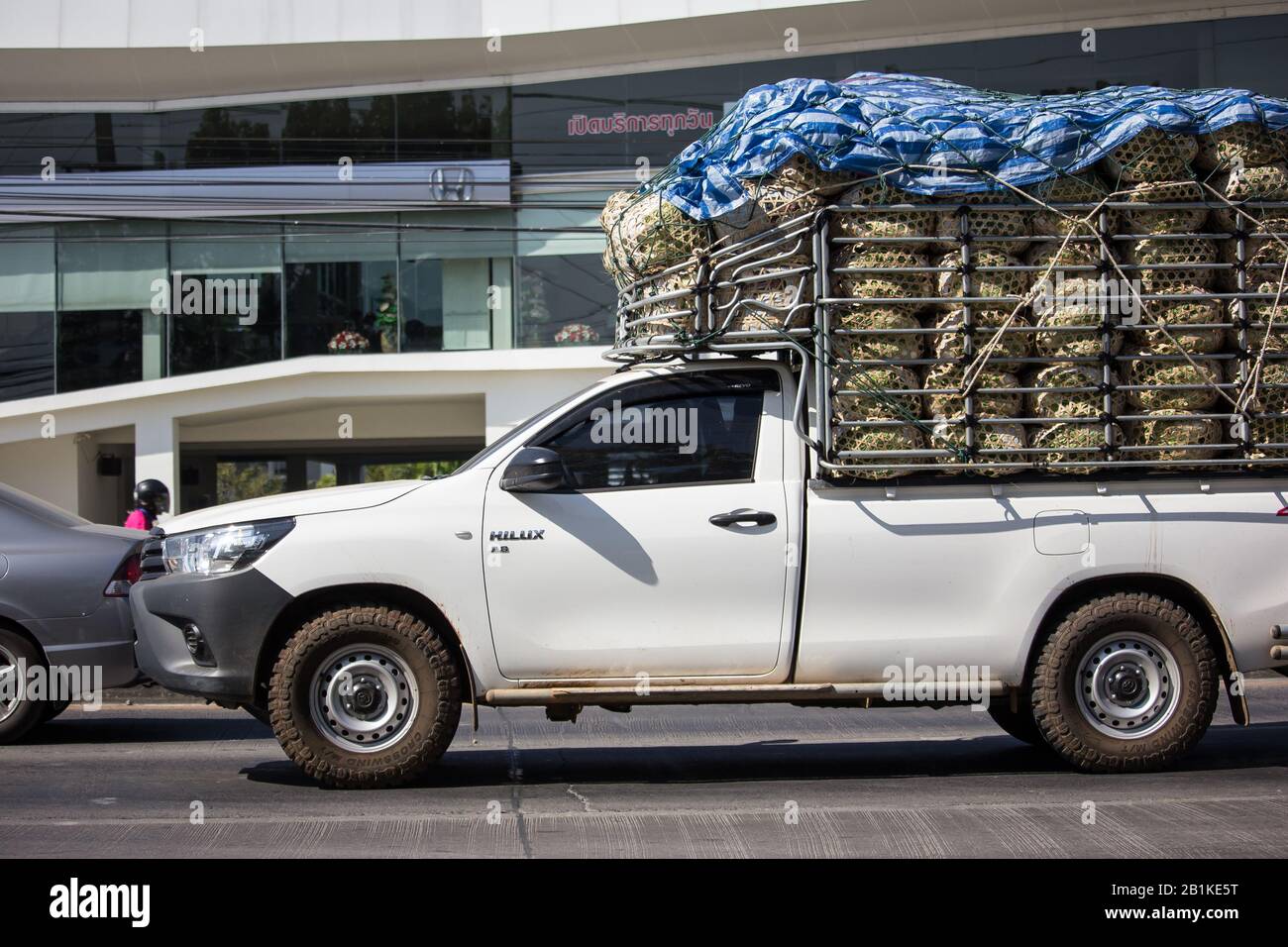 Hiangmai Thailand January 19 2020 Private Pickup Truck Car Toyota Hilux Revo On Road No 1001 8 Km From Chiangmai City Stock Photo Alamy