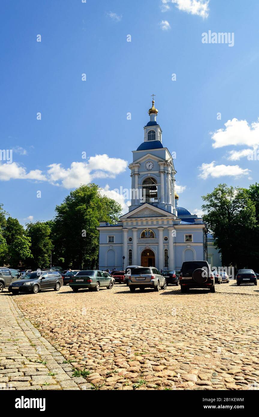 Transfiguration Cathedral in Vyborg, Russia Stock Photo