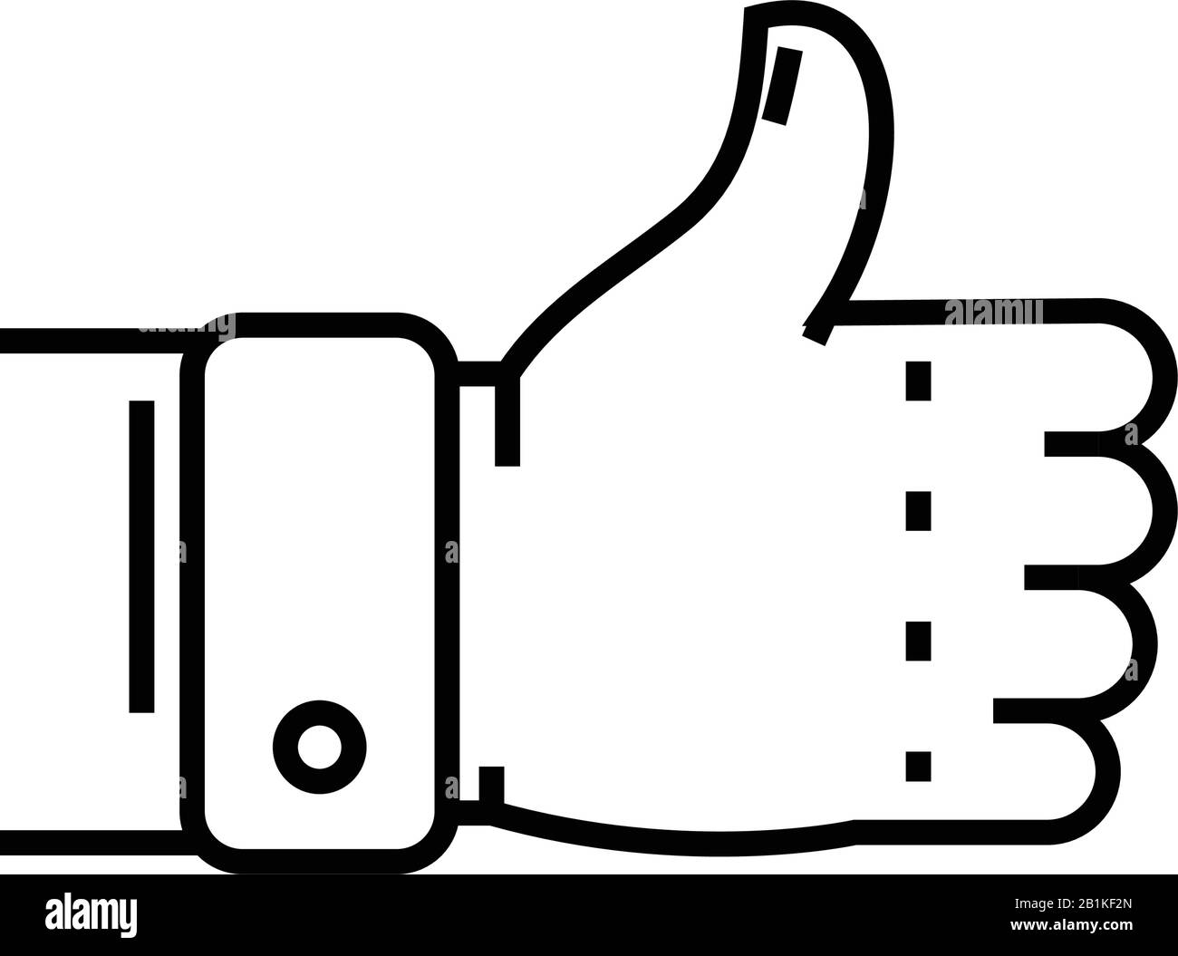 Good mark line icon, concept sign, outline vector illustration, linear