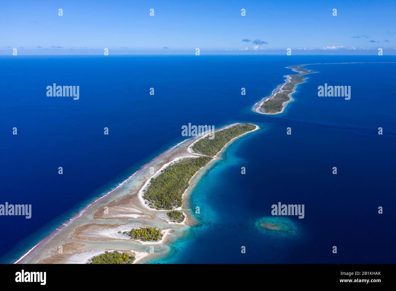 Impressions of Kauehi Atoll, Tuamotu Archipel, French Polynesia Stock Photo