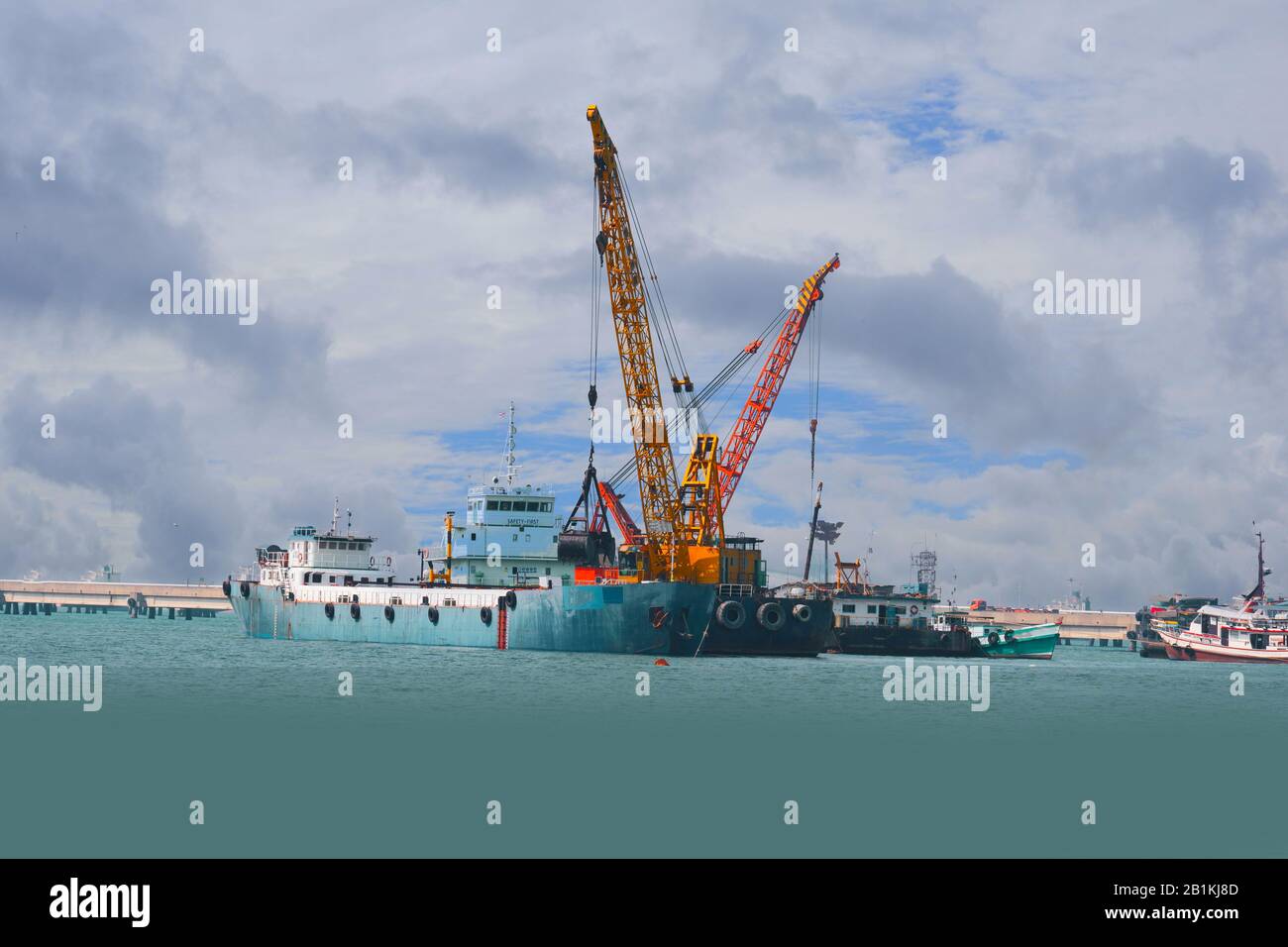 Container ship For morning import and export Stock Photo - Alamy