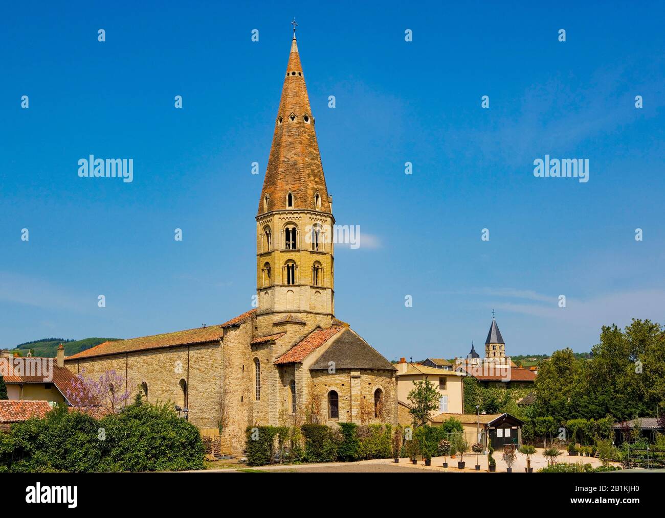 Church of Saint Marcel, Cluny, Department of Saone et Loire, Burgundy, France Stock Photo