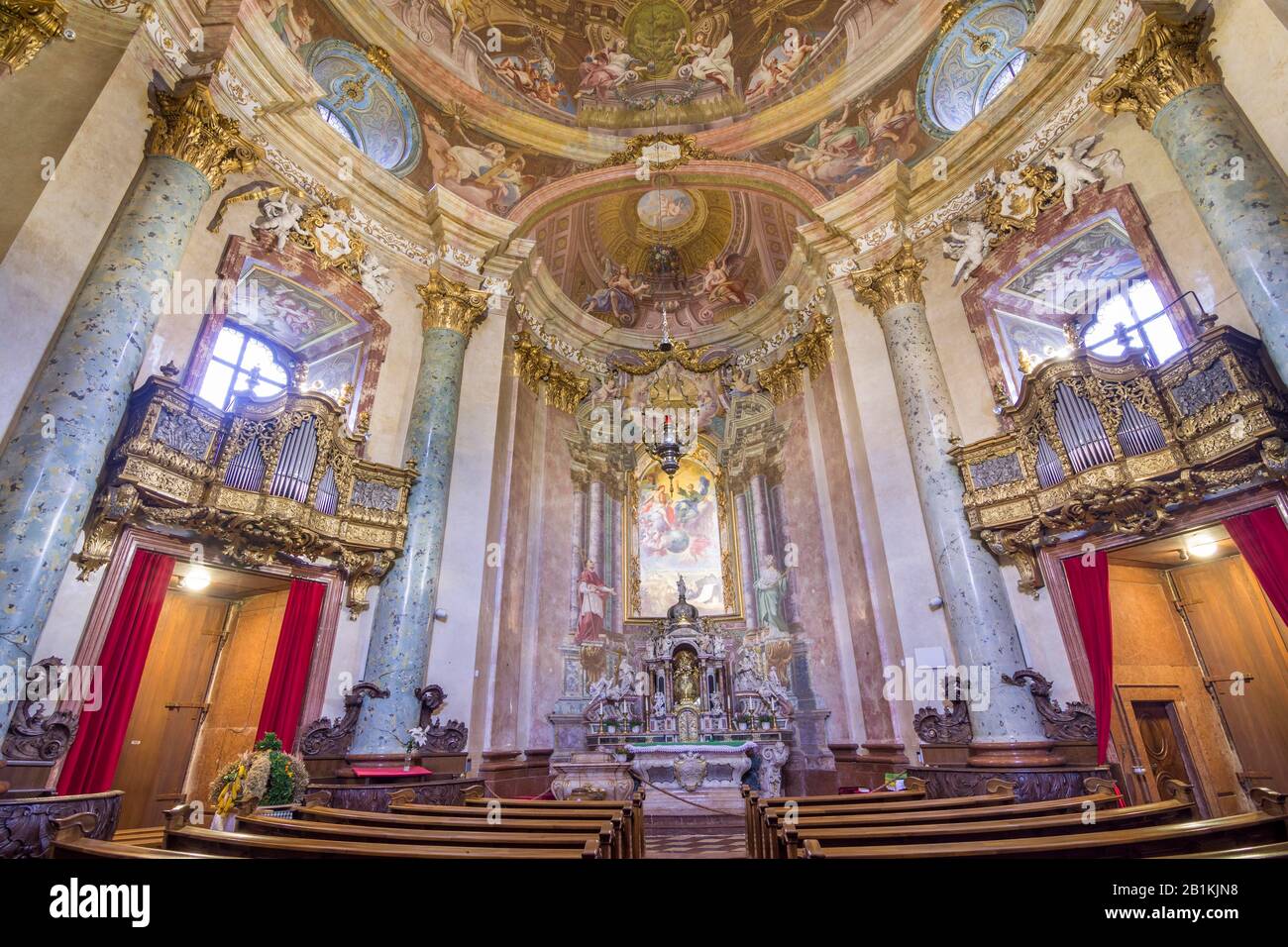 Baroque church of, Stadl-Paura, Upper Austria, Austria Stock Photo