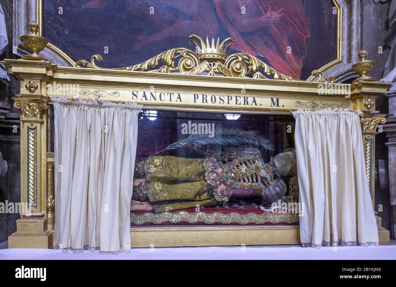 Relic Sancta Prospera in the pilgrimage church, Sonntagberg, Lower Austria, Austria Stock Photo