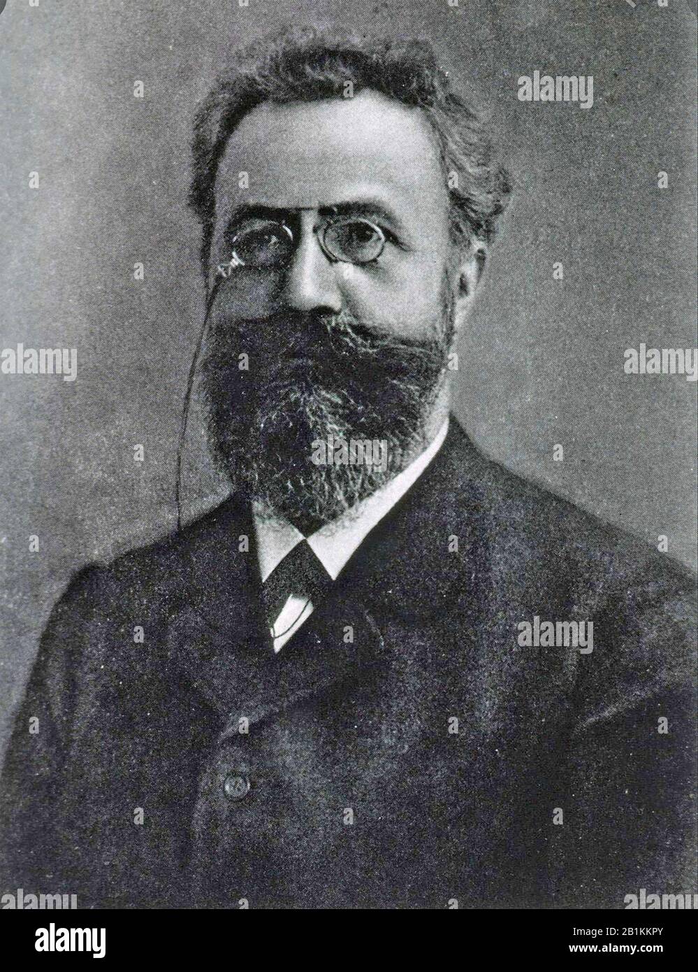 HERMANN EBBINGHAUS (1850-1909) German psychologist Stock Photo