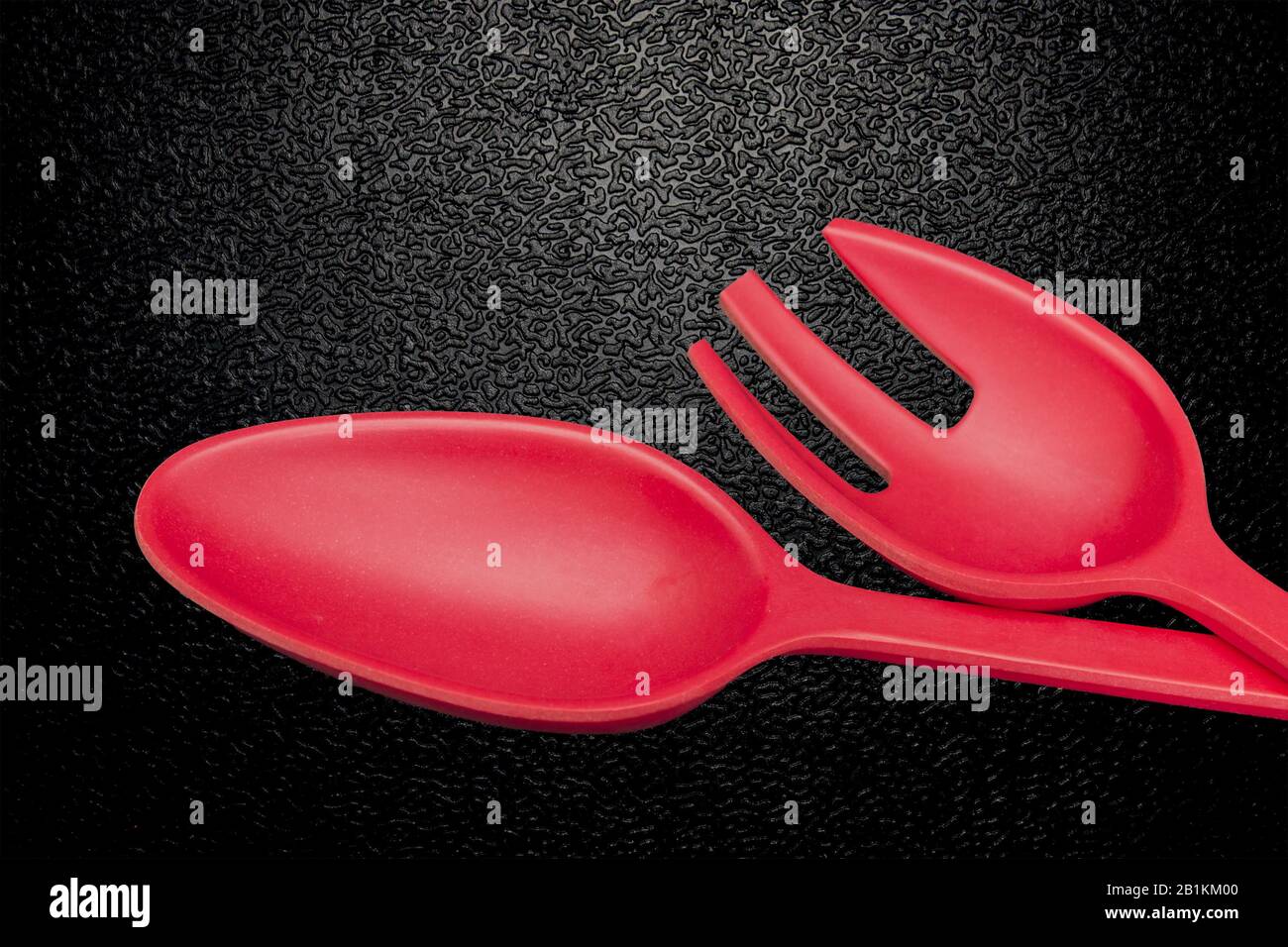 plastic salad servers Stock Photo Alamy