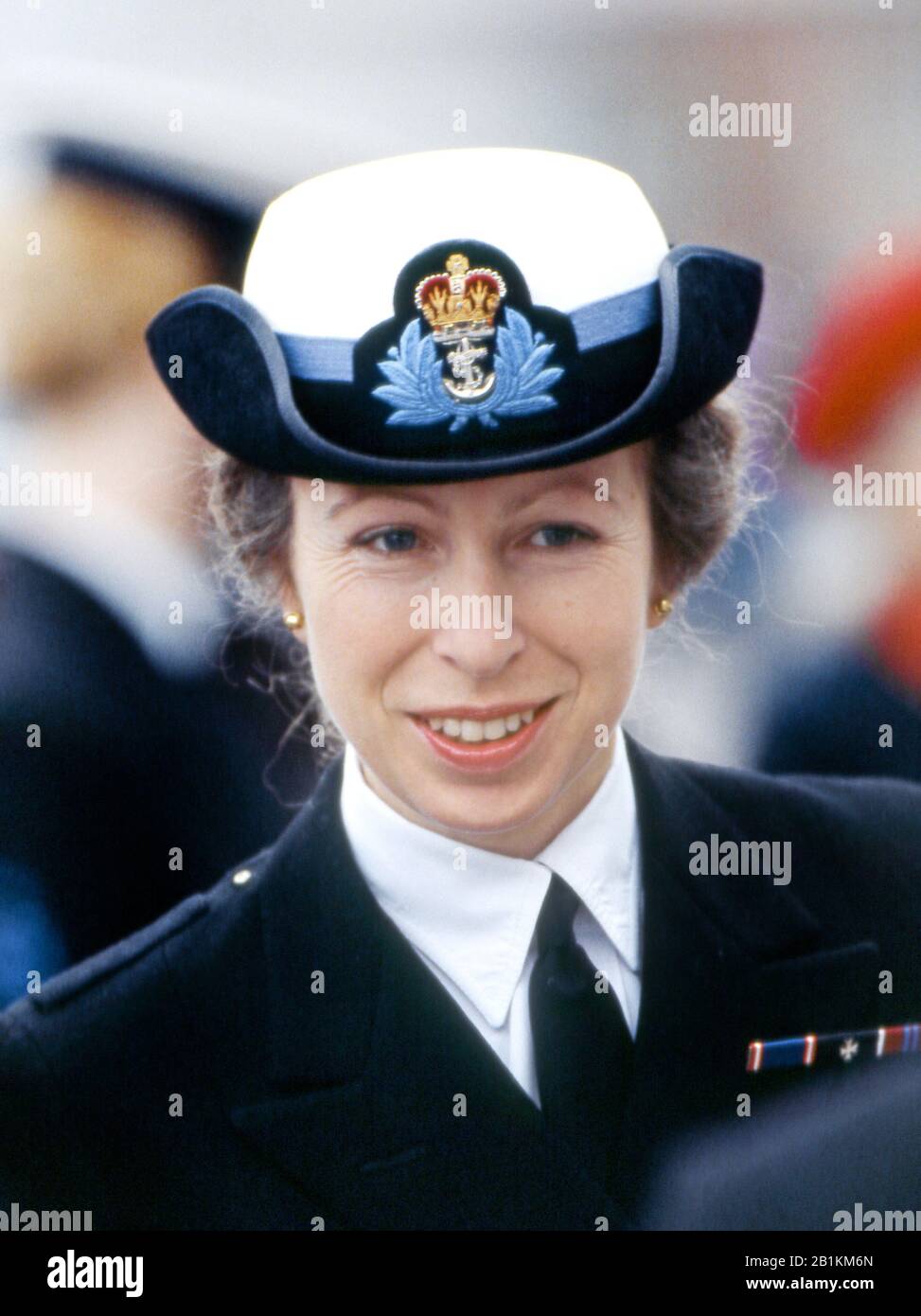 Hrh Princess Anne Visiting The Portsmouth Naval Museum In Women S Royal Naval Service Uniform Portsmouth England February 1989 Stock Photo Alamy