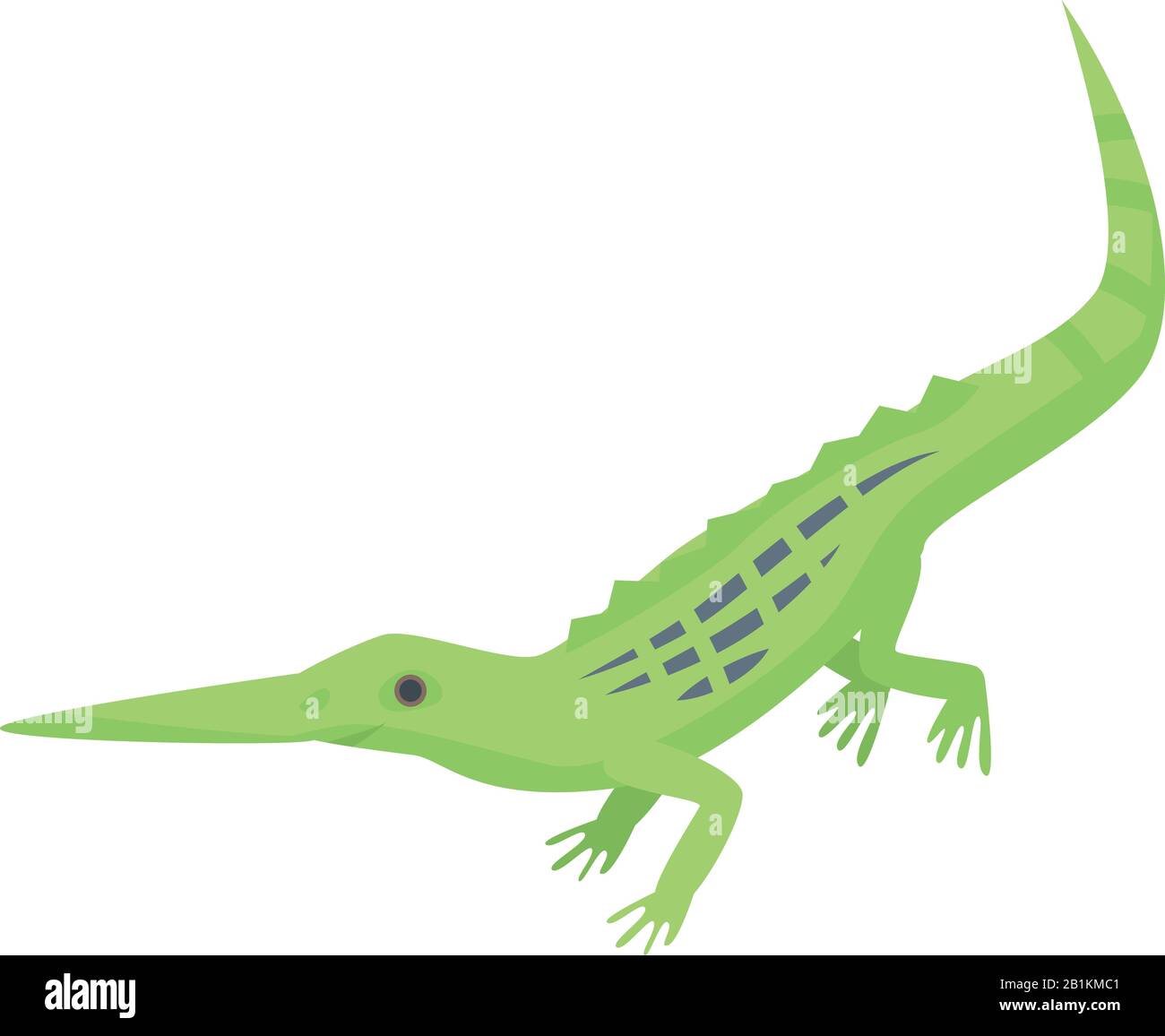 Long nose lizard icon, isometric style Stock Vector