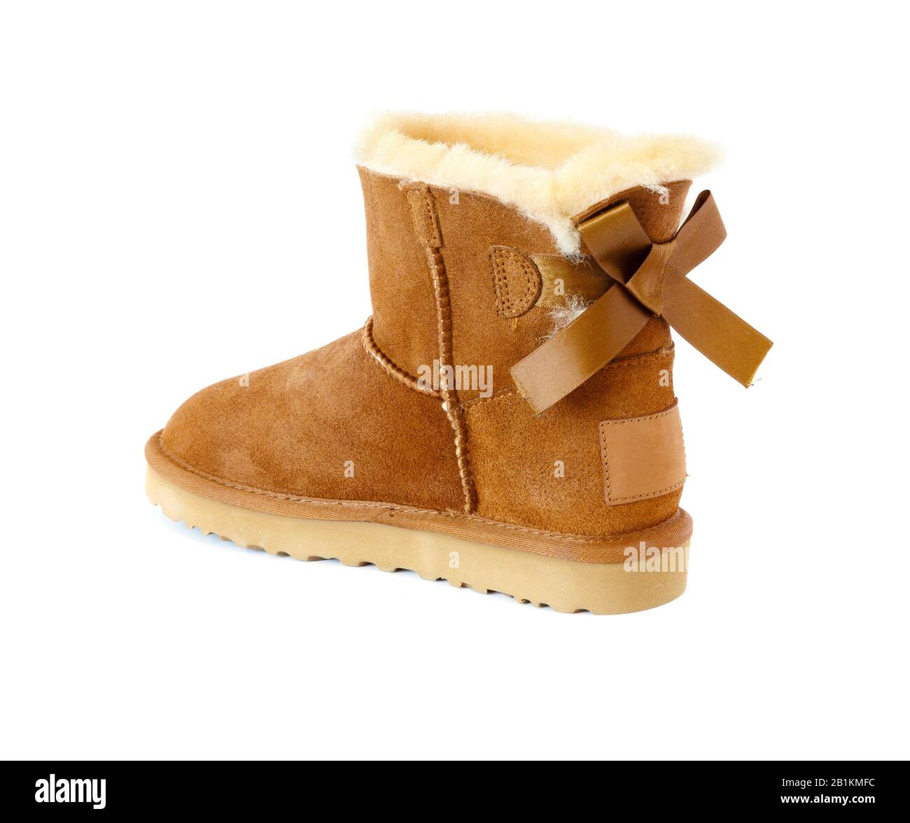 Brown leather ugg style boots hi-res stock photography and images - Alamy