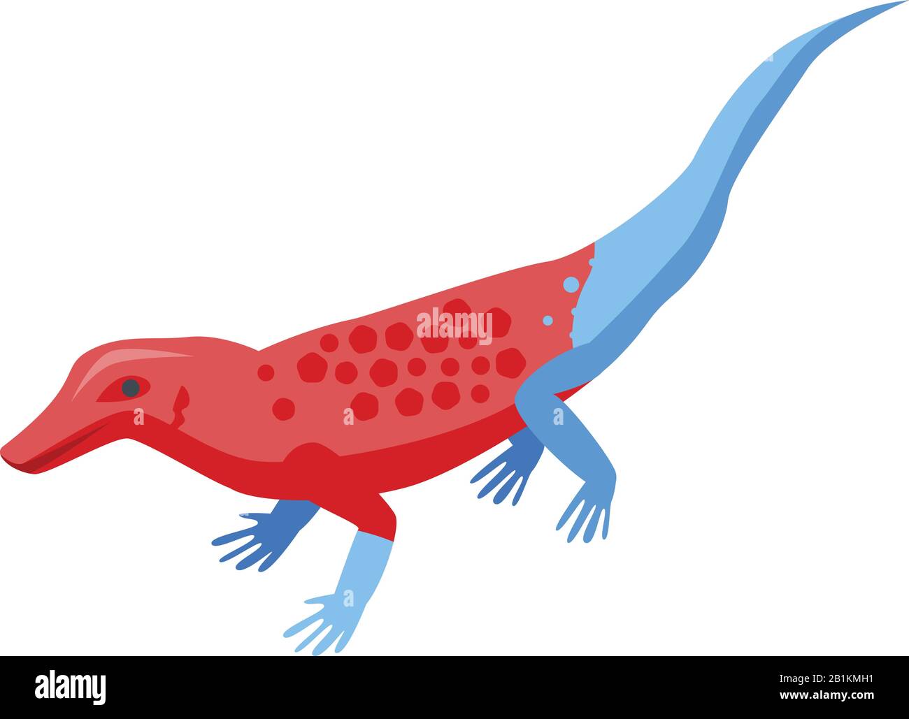 Exotic lizard icon, isometric style Stock Vector