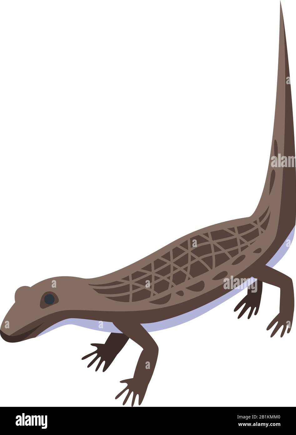 Tree reptile icon, isometric style Stock Vector