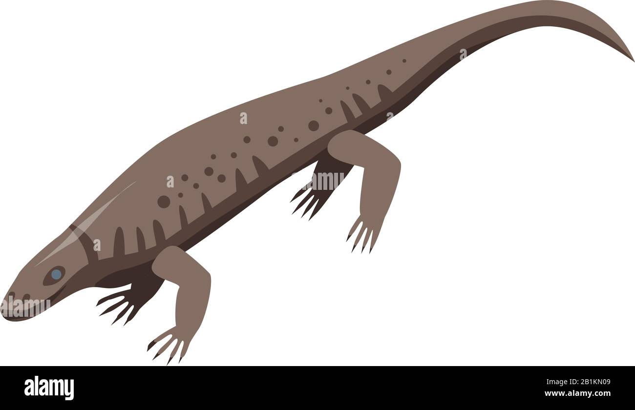 Reptile lizard icon, isometric style Stock Vector