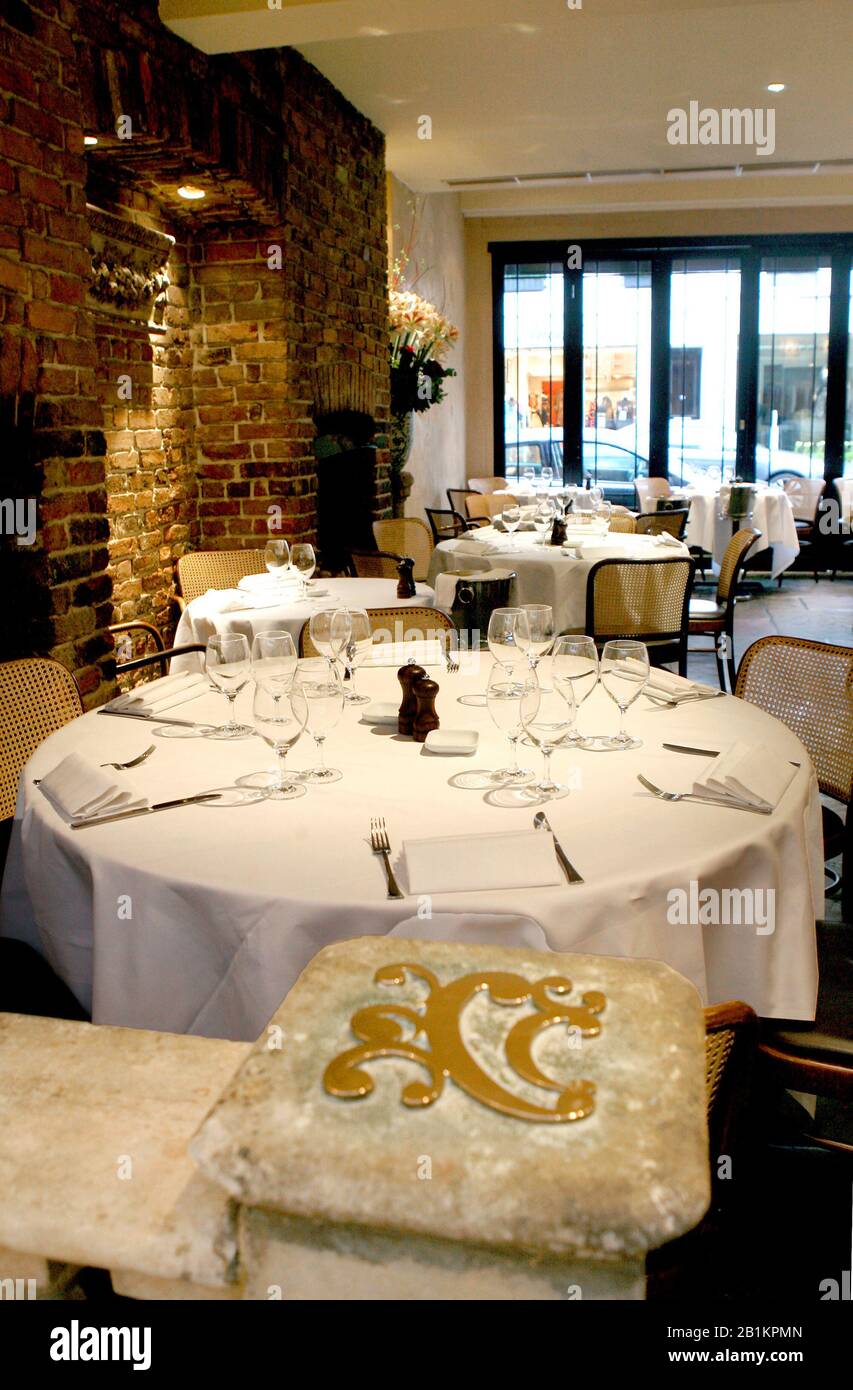 Daphne's - Favourite restaurant of HRH Princess Diana and celebrities, London, England. Stock Photo