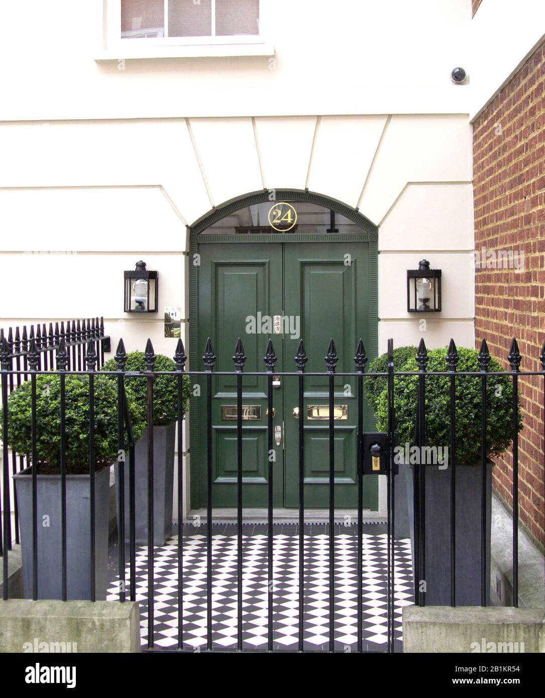 Mayfair home of Raine Spencer former stepmother of HRH Princess Diana, London, England. Stock Photo