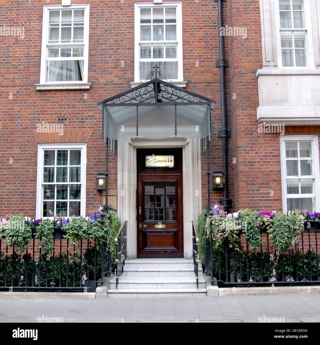Le Gavroche restaurant, Mayfair - favourite lunch dining of HRH Princess Diana, London, England Stock Photo