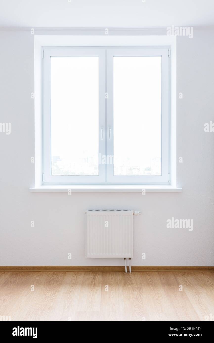 white empty room with window Stock Photo